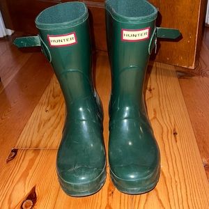 Hunter Green Women's Rain Boots